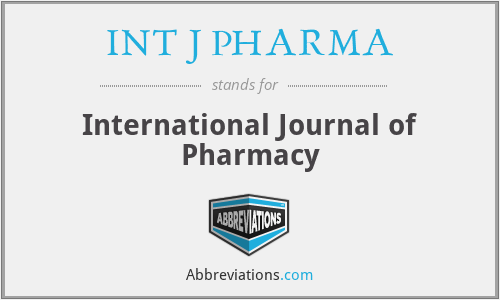INT J PHARMA - International Journal of Pharmacy